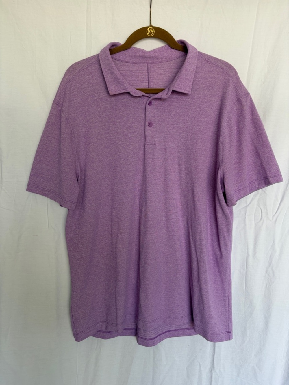 Lululemon Classic Men's Polo Shirt - Lavender - Best Fits XL